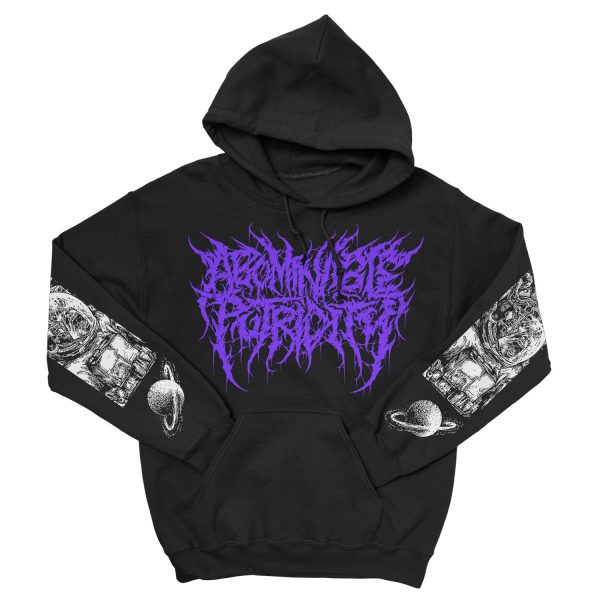 Abominable Putridity  The Last Astronaut Purple Logo  Pullover Hoodie Online now