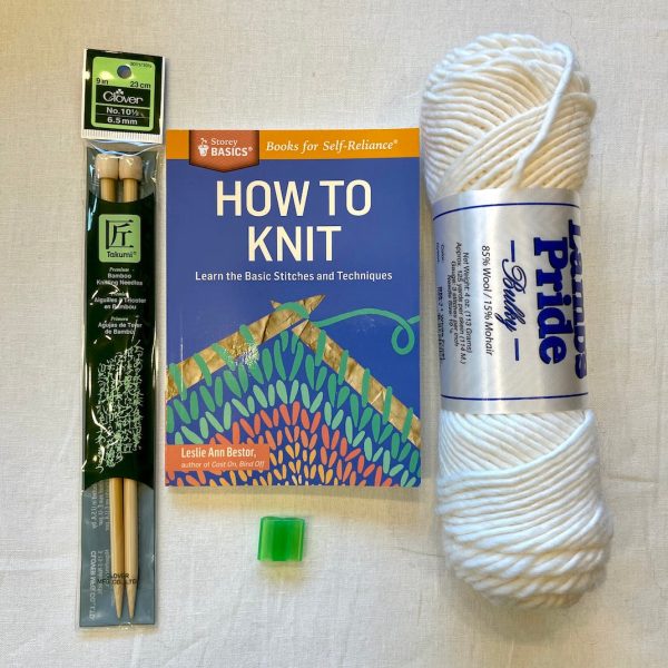 Beginning Knitting Kit (Basic) | Lamb s Pride Bulky & Knitting Instruction Book Discount - Image 2